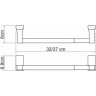 Держатель бумажных полотенец WASSERKRAFT LEINE K-5091