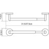 Держатель бумажных полотенец WASSERKRAFT RHEIN K-6291