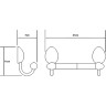 Держатель для туалетной бумаги WASSERKRAFT WESER K-8622