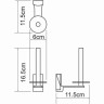 Держатель для запасных рулонов WASSERKRAFT EXTER K-5297