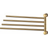 Держатель полотенец четверной WASSERKRAFT K-1034POLISHED GOLD