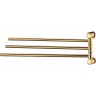 Держатель полотенец тройной WASSERKRAFT K-1033POLISHED GOLD