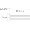 Держатель полотенец WASSERKRAFT K-1034BRUSHED GOLD