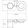 Держатель стакана и мыльницы WASSERKRAFT DONAU K-9426C