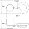 Держатель стакана и мыльницы WASSERKRAFT RHEIN K-6226CO