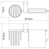 Держатель туалетной бумаги и освежителя WASSERKRAFT LEINE K-5059WHITE