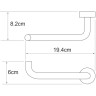 Держатель туалетной бумаги WASSERKRAFT DONAU K-9496