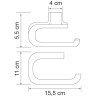 Держатель туалетной бумаги WASSERKRAFT KAMMEL K-8396
