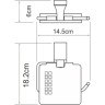 Держатель туалетной бумаги WASSERKRAFT LOPAU K-6025