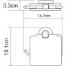 Держатель туалетной бумаги WASSERKRAFT RHEIN K-6225
