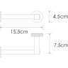 Держатель туалетной бумаги WASSERKRAFT TAUBER K-64496