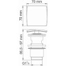 Донный клапан Push-up WASSERKRAFT A105