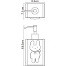 Дозатор для жидкого мыла WASSERKRAFT AMMER K-6499