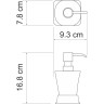 Дозатор для жидкого мыла WASSERKRAFT AMPER K-5499WHITE