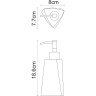 Дозатор для жидкого мыла WASSERKRAFT OHRE K-37799