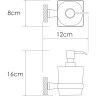 Дозатор для жидкого мыла WASSERKRAFT TAUBER K-64499
