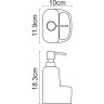 Дозатор жидкого мыла с емкостью для губки WASSERKRAFT K-8499