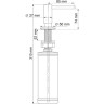 Дозатор жидкого мыла встраиваемый WASSERKRAFT K-1299