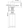 Дозатор жидкого мыла встраиваемый WASSERKRAFT K-1599