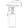 Дозатор жидкого мыла встраиваемый WASSERKRAFT K-1799