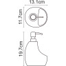 Дозатор с емкостью для губки WASSERKRAFT K-8099BLACK