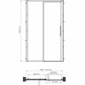 Душевая дверь 120 см WASSERKRAFT LOPAU 32S05L