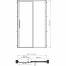 Душевая дверь 120 см WASSERKRAFT LOPAU 32S05R