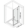 Душевая дверь распашная 120 см WASSERKRAFT ALLER 10H05R