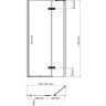 Душевая дверь распашная 120 см WASSERKRAFT ALLER 10H05R