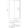 Душевая дверь в нишу WASSERKRAFT ALME 15R05 120 см