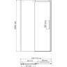 Душевая дверь в нишу WASSERKRAFT ALME 15R30 130 см