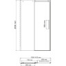 Душевая дверь в нишу WASSERKRAFT ALME 15R31 140 см