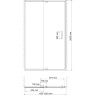 Душевая дверь в нишу WASSERKRAFT BERKEL 48P05 120 см