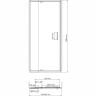 Душевая дверь в нишу WASSERKRAFT BERKEL 48P27 80 см