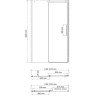 Душевая дверь в нишу WASSERKRAFT DINKEL 58R05 120 см
