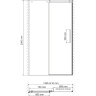 Душевая дверь в нишу WASSERKRAFT DINKEL 58R31 140 см