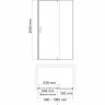 Душевая дверь в нишу WASSERKRAFT ELBE 74P12 100 см