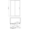 Душевая дверь в нишу WASSERKRAFT MAIN 41S13 110 см