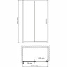 Душевая дверь в нишу WASSERKRAFT MAIN 41S05 120 см