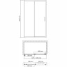 Душевая дверь в нишу WASSERKRAFT MAIN 41S30 130 см
