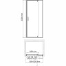 Душевая дверь в нишу WASSERKRAFT NEIME 19P04 90 см
