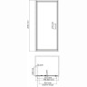 Душевая дверь в нишу WASSERKRAFT SALM 27I27 80 см