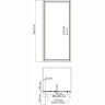 Душевая дверь в нишу WASSERKRAFT SALM 27I04 90 см
