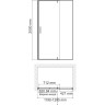 Душевая дверь WASSERKRAFT AISCH 55P05 120 см