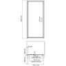Душевая дверь WASSERKRAFT SALM 27I12 100 см