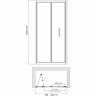 Душевая дверь WASSERKRAFT WESER 78F12 100 см