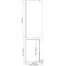 Душевая перегородка WASSERKRAFT ABENS 20W39 90 см, профиль черный