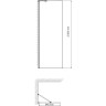 Душевая перегородка WASSERKRAFT ALLER 10H10-RP100 100 см