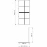 Душевая перегородка WASSERKRAFT GLAN 66W 90 см