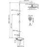 Душевая система 225 мм WASSERKRAFT ALLER A113.067.058.CH THERMO